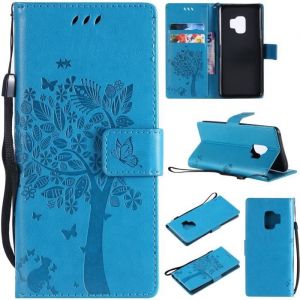 Coque Samsung Galaxy S9 Plus PU Cuir Portefeuille Housse Rabat Antichoc Pochette Protector Etui Case Cover avec Support pourTY