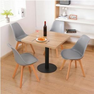 MIPAN.Table de bar - Table de bar haute - Table à manger 4 - 6 personnes - Table de bistrot carrée - Table carrée 60x60 - Style 4