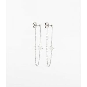 Boucles doreilles - ZAG BIJOUX - South Sea - Acier uni - 5 cm - Dor&eacute; &agrave; lor fin