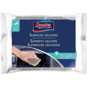 SPONTEX EXPERT - Eponges surfaces d&eacute;licates x2