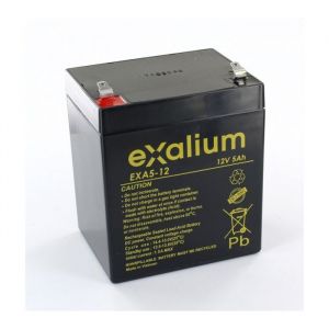 Batterie plomb - Exalium - EXA5-12 - 12V - 5Ah - Étanche - AGM