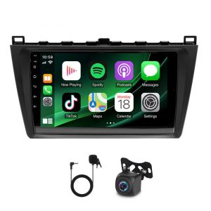 Autoradio 9inch avec Car-Play GPS Navigation Mazda 6 2007-2012 Android 14