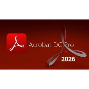 Adobe Acrobat Pro DC 2026 (Windows) - Logiciel Pr&eacute;activ&eacute; Activation Perp&eacute;tuelle - En T&eacute;l&eacute;char - 1 PC - Non compatible Mac