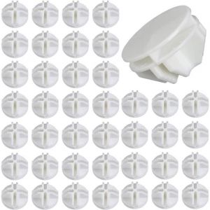 40pcs Fils Cube Plastique ABS Connecteur Cube de Rangement Blanc Raccord Meuble de Rangement Raccord