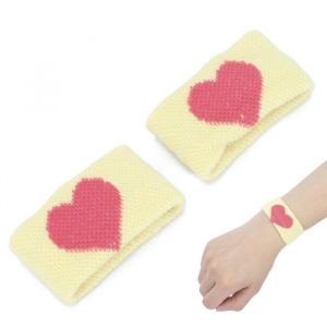Bracelet anti-nausée de voyage - FAFEICY - Passiont© - Forme de coeur jaune - Soulagement efficace