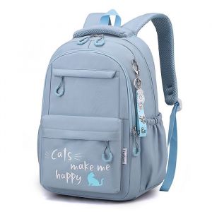 Sac à Dos dÉcole Rose pour Fille Cartable pour Adolescent Femme Enfant，bleu