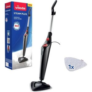 Balai Vapeur - VILEDA - Steam Plus - Nettoyage hygiénique - 999% bactéries tuées - 15 secondes de chauffe