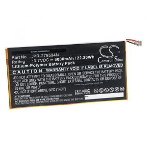vhbw batterie compatible avec Acer Iconia One 10 B3-A40 tablette (6000mAh 37V Li-polymère)