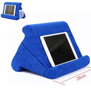 Coussin de Support Pour Tablette/TelephoneTablette Porte Livre Support de lecture de tabletteLecture Lit Soutien CoussinBleu