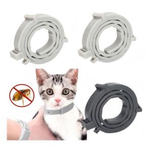 Collier Anti-puces pour Chiens3pcs Collier Anti Puces pour ChatRéglable Collier Antiparasitaire ChienCollier Anti Puces Naturel