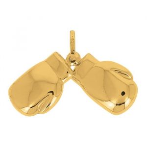 Pendentif Gant De Boxe En Or Jaune 18 Carats+ Cha&icirc;ne En Or Offerte
