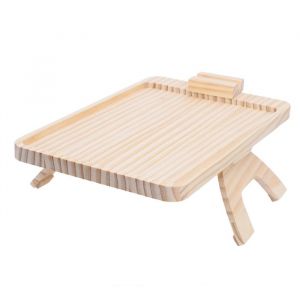 OMABETA Plateau de Bras de Canap&eacute; avec Support de T&eacute;l&eacute;phone Tablette Rotatif Tablette de Canap&eacute; Pliable pour Manger Boire