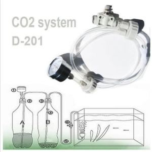 Syst&egrave;me de CO2 - CWU - D201 - G&eacute;n&eacute;rateur de dioxyde de carbone - Valve &agrave; aiguille - Manom&egrave;tre inclus