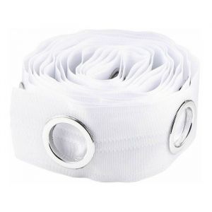 Grommet Ruban Rideau &Agrave; Oeillets Bande De Garniture des Rideaux Grommet Haut Ruban Pleat Crochet Rideau Accessoires 5m Blanc， Label