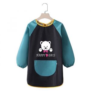 Tablier Peinture Enfant - Blouse Peinture Enfant-8-12 AnsTablier Blouse de Peinture Enfant Imperm&eacute;able Tablier Peinture Ours