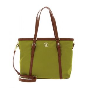 Sac shopper - U.S. POLO ASSN. - Houston - Vert clair - Bandoulière amovible - Zippé