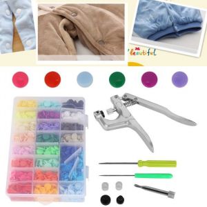 Attache Pince &agrave; pression Bouton T-5 R&eacute;sine plastique Bouton pression &agrave; pression Couche en tissu    HB069