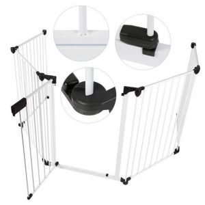 Barri&egrave;re de S&eacute;curit&eacute; Enfant - BARRIERE DE SECURITE BEBE - Pare-feu de Chemin&eacute;e - 310cm - Blanc