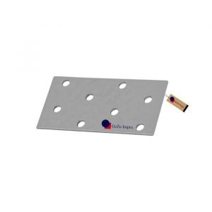 GeZu Impex Plaques dassemblage plates Galvanis&eacute;  80 x 40 mm fixation m&eacute;tal patte de perfor&eacute;e connecteurs plats