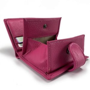 Porte Monnaie Carte et Billet en cuir - S5917/ROSE