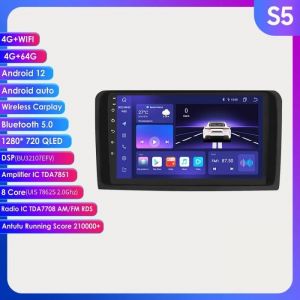 4G+64G Autoradio 2Din Android 12 pour Mercedes Benz X164 GL Class ML W164 lecteur multim&eacute;dia Carplay Audio st&eacute;r&eacute;o DSP WIFI
