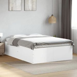&Mode Lit 2 Personnes - BEWI - Structure de lit Adulte/enfant - sans matelas - blanc 120x190cm 854908