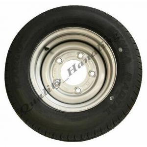 155 70 R12C Remorque Roue Et Pneu - 5 Clou 900kg R&eacute;sistant 12