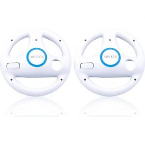 Accessoire de jeu - Nintendo - Volant de course Wii - 2x - Confortable - Prise ferme - Mario Kart
