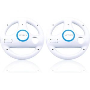 2x Volant De Course Roue Volant Wii wheel Pour Nintendo Wii Jeu Mario Kart Commande Contrôle RACING CONSOLE