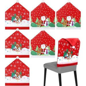 Housse de Chaise Noel Lot de 6 Housse Chaise NoelHousse de Chaise NoelDeco Chaise Noel Housse Chaise pour D&eacute;coration No&euml;l60x50