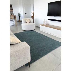 Tapis uni NANCY 29 Bleu canard-160*230 Rectangulaire