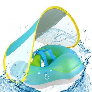 Flotteur de B&eacute;b&eacute; danneau Gonflable Bou&eacute;e B&eacute;b&eacute; Flotteur Bague pour B&eacute;b&eacute; avec Pare-Soleil Amovible pour Enfants (L pour 6-30