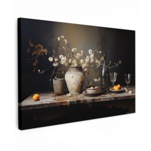 Impression sur Toile 120x80 cm - D&eacute;coration Murale Peinture - Motif Nature morte - MuchoWow