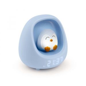 R&eacute;veil enfant - BIGBEN - Pingouin - Veilleuse - M&eacute;lodies enfantines - Bruits blancs