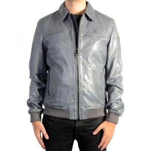 Blouson en Cuir Redskins Rodger Mojito - Bleu