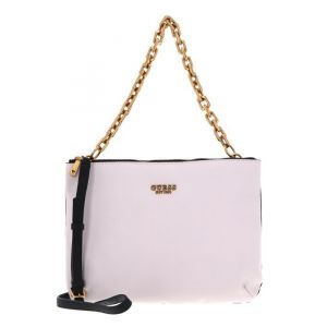 GUESS Sac à épaule rose pour femme - Turin Status Shoulder Bag Stone Multi 160438
