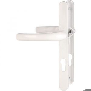 Poignée de porte fenêtre - Tokyo - Hoppe Et Cie - Blanc - Clé I - 195 mm - Carré de 8 mm - Épaisseur de porte : 58 à 67 mm