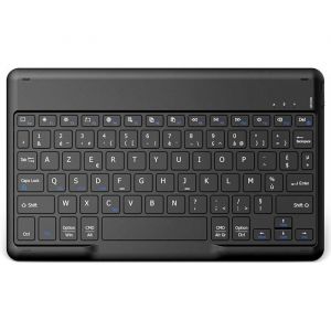 Clavier Tablette Sans Fil Bluetooth 10 Pouces [Azerty Fran&ccedil;ais] L&eacute;ger Fin Keyboard Pour Ios IpadIpad Pro/AirAndroid Samsung Gala