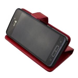 &Eacute;tui portefeuille caseroxx pour Doro 8035 en Cuir artificiel avec porte-cartes &ndash; rouge