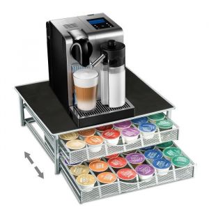 OHMG Porte Capsules Dolce Gusto - Tiroirs de Rangement ​- Support à Capsules à Café - Dolce Gusto Compatible ​- Capacité 72 Capsules