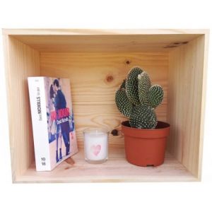 Caisse en bois Idéale en décoration - Boite en bois a decorer 33x26x17 cm en Pin Massif [ Caisse de rangement bois ]