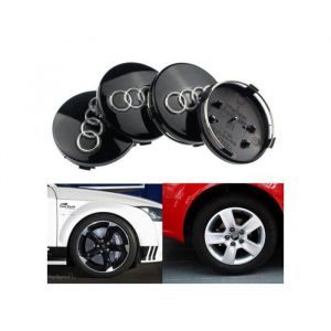 Cache Moyeux 60 MM4 Pièces Couvre De Centre De Moyeu ABS Capuchons De Jante Style De Voiture Roue Accessoires Compatible Audi A126