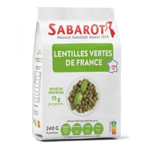 Lentilles vertes de France - Sachet papier 240g - Sabarot