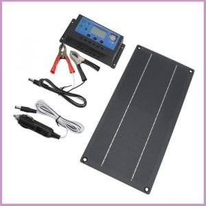 Kit de panneaux solaires en silicium monocristallin 600W 18V et contr&ocirc;leur de Charge 100A 12V 24V pour Camping-Car en plein air