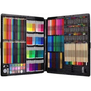 Ensemble dArtiste - ZGEER - 258 pièces - Aquarelle - Crayons - Marqueurs de couleur