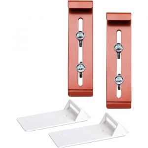 Support de jardini&egrave;re - ZGEER - Accroche invisible - Sans per&ccedil;age - R&eacute;glable en hauteur - Terracotta - Anti-chute