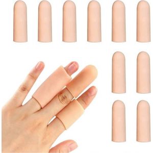 Protège DoigtProtecteur de Doigt10 Pièces Protecteur de Doigt de GelProtection Des DoigtsDoigtiers SiliconeSupport Des Doigts
