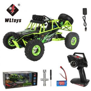 Voiture T&eacute;l&eacute;command&eacute;e 24 GHz avec &Eacute;clairage LED V&eacute;hicule Tout-terrain Radiocommand&eacute; 50km/h Jouet pour Enfants et Adultes