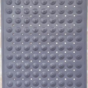 80x80CM Tapis de Bain carré Extra-Large Tapis de DoucheVIPITH Anti-dérapant pour Massage du Massage Ventouses Tapis de  Gris