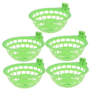 Nid de Canari en Plastique-Nid DOiseau en Plastique Cage &agrave; Suspendre Creuse Oeufs Outil D&eacute;Closion Pan Finch Perroquet Canari